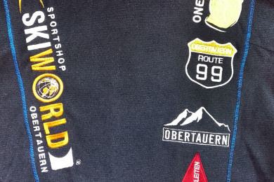 Bekleidungs-Stickerei in Salzburg, Obertauern - Bestickung von T-Shirts, Jacken, Hemden,...